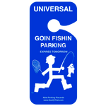 goin fishin parking rear-view mirror signs able stuff