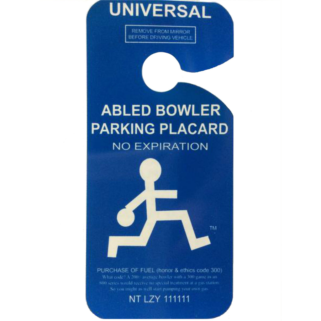 Bowler Parking-Rear-View Mirror Signs-Goofy That