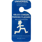 Cowgirl Parking-Rear-View Mirror Signs-Goofy That