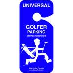 Golfer Parking-Rear-View Mirror Signs-Goofy That