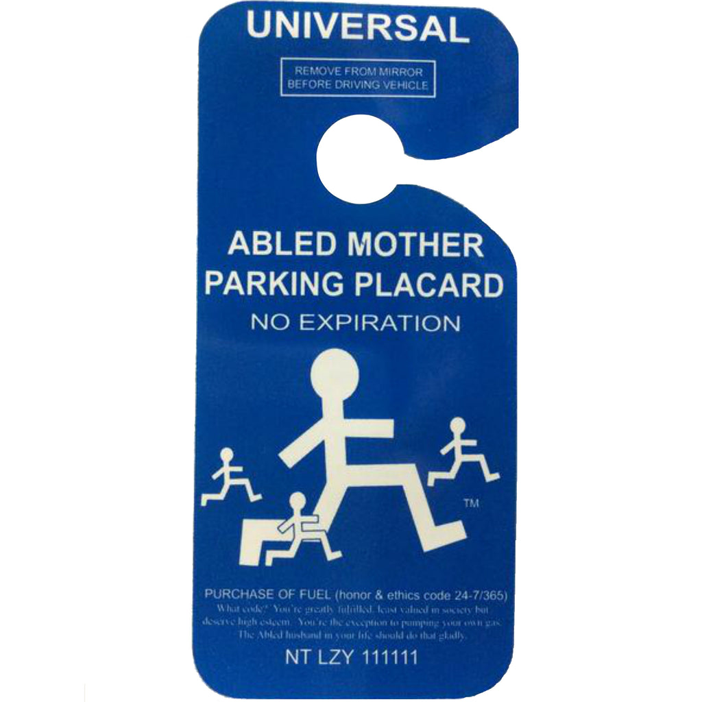 Mother Parking-Rear-View Mirror Signs-Goofy That