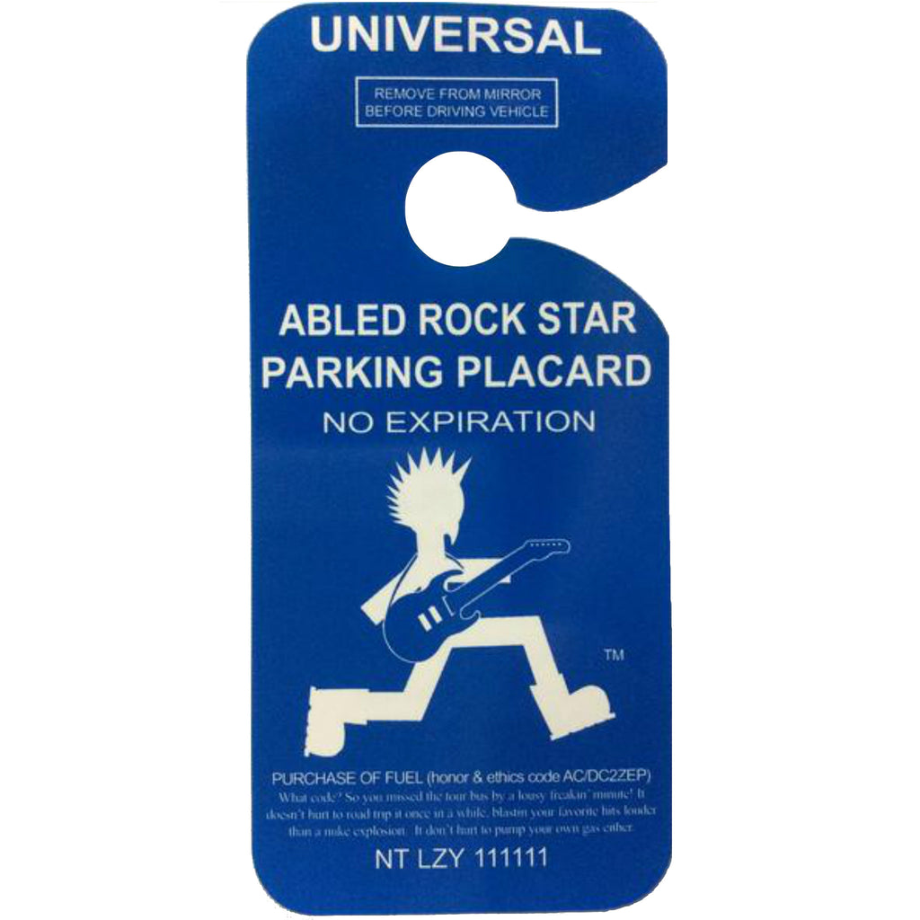 Rock Star Parking-Rear-View Mirror Signs-Goofy That
