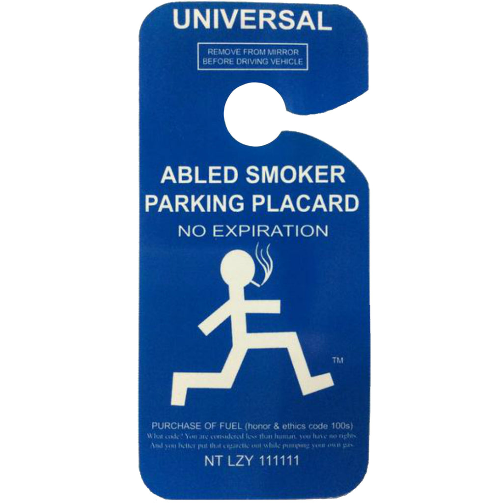 Smoker Parking-Rear-View Mirror Signs-Goofy That