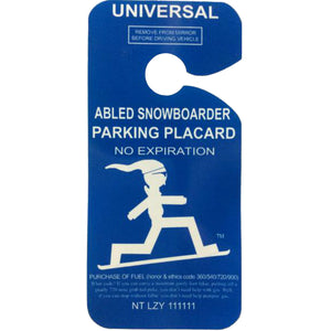 Snowboarder Parking-Rear-View Mirror Signs-Goofy That