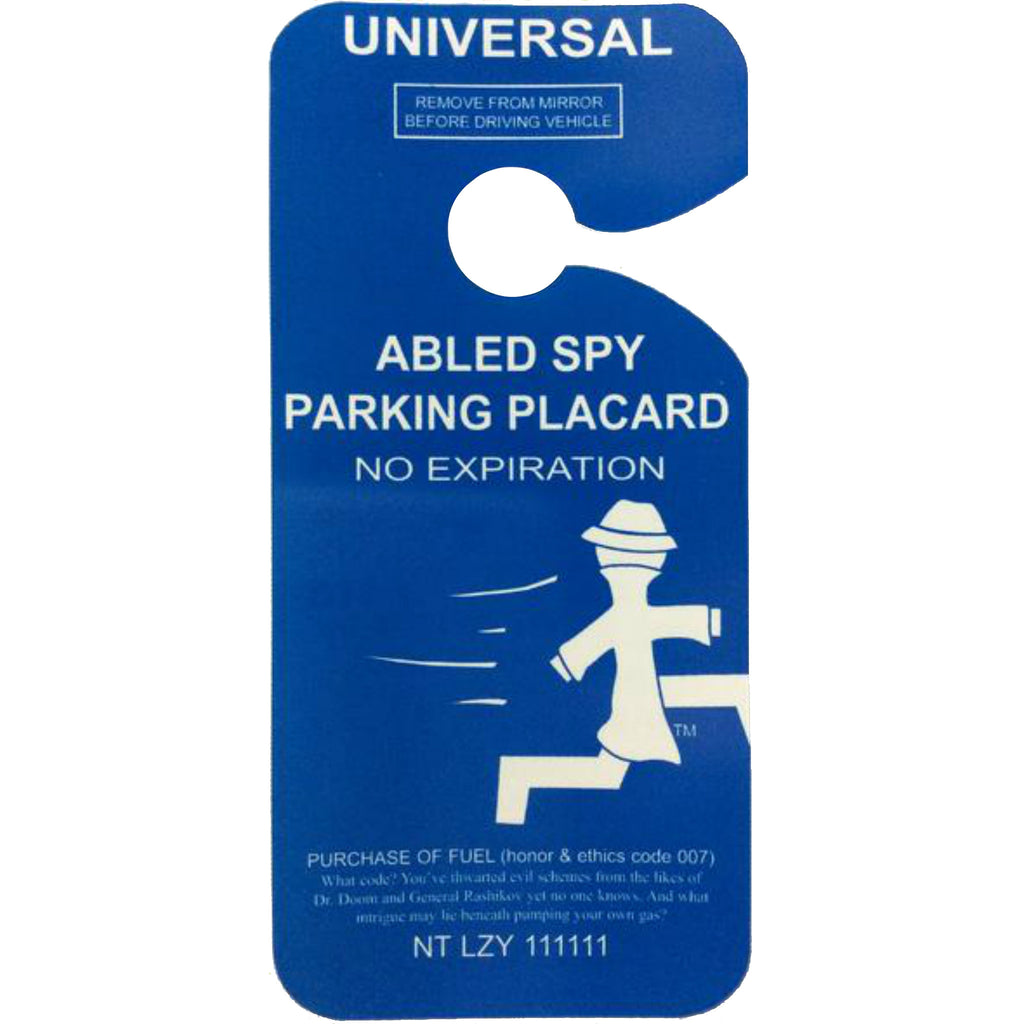 Spy Parking-Rear-View Mirror Signs-Goofy That