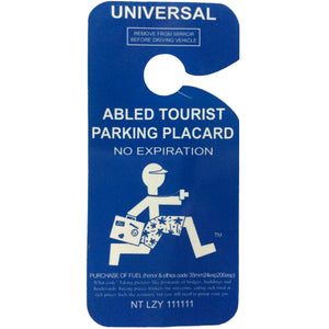 Tourist Parking-Rear-View Mirror Signs-Goofy That
